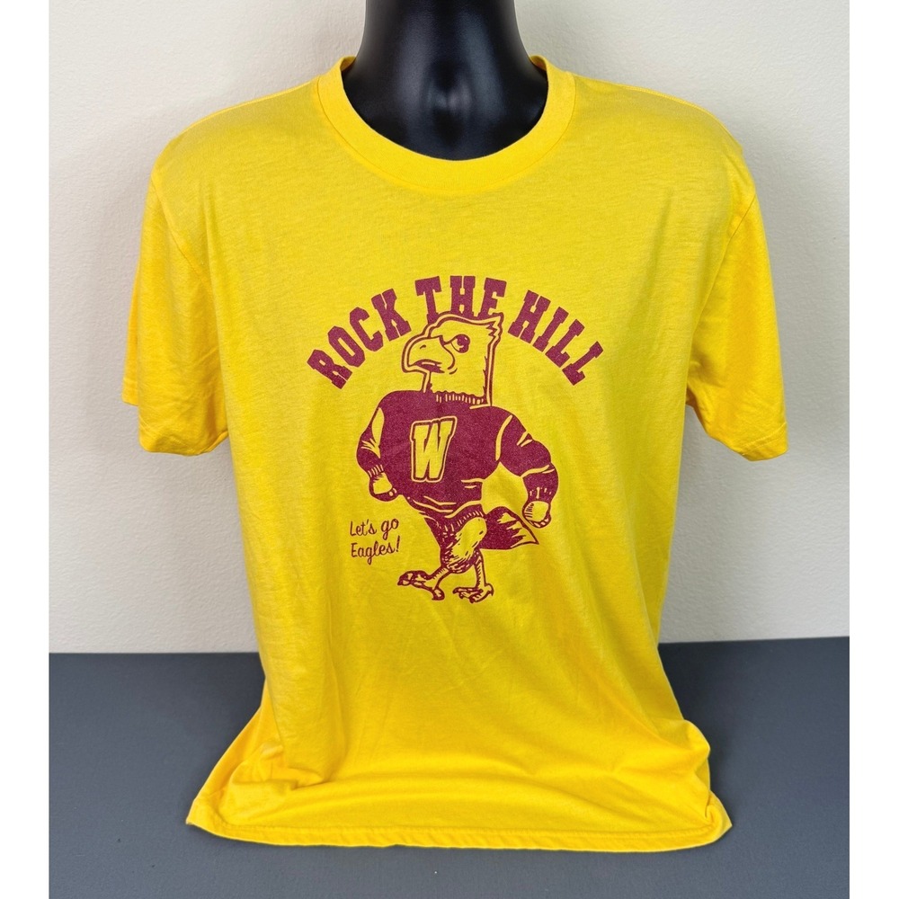 Homefield Men's Rock The Hill Graphic Crew Short Sleeve T-Shirt Yellow Large